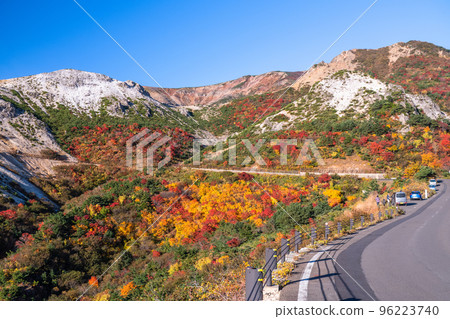 “福島縣”鴨澤的紅葉/萬代吾妻天際線“紅葉高峰” 96223740