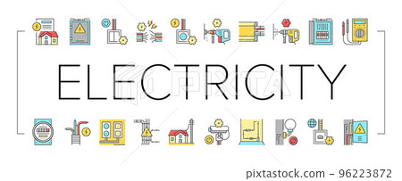 Electrical Installation Tool Icons Set Vector . 96223872