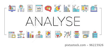 Analyze Infographic Collection Icons Set Vector . Analyze Infographic Collection Icons Set Vector . 96223926