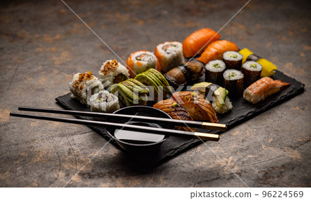 Japanese sushi food. 96224569