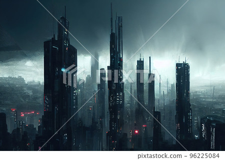 City in virtual reality City in virtual reality 96225084