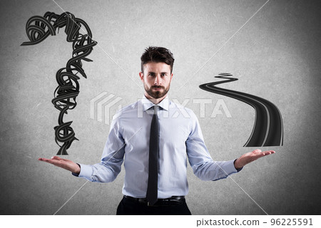 Easy and difficult way for business career Easy and difficult way for business career 96225591