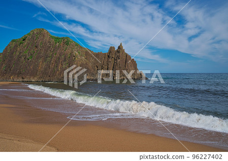 《Kyoto Prefecture》Sunny day, scenery of Tateiwa in San'in Kaigan Geopark 96227402