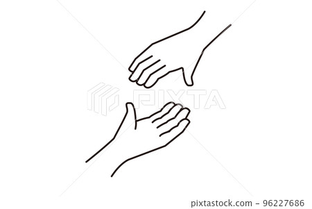 Reaching out hand (cooperation, assistance, rescue) Reaching out hand (cooperation, assistance, rescue) 96227686