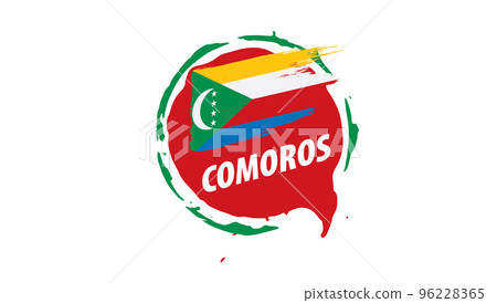 Comoros flag, vector illustration on a white background 96228365