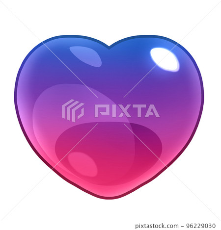 五顏六色的心，情人節，生命值，寶石，遊戲物品，裝飾圖標 96229030