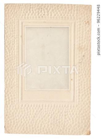 Old photo frame. Vintage paper. Retro card 96229448