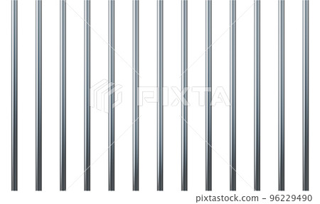 Prison bars isolated on white. Vector prison bars illustration. freedom concept. 96229490