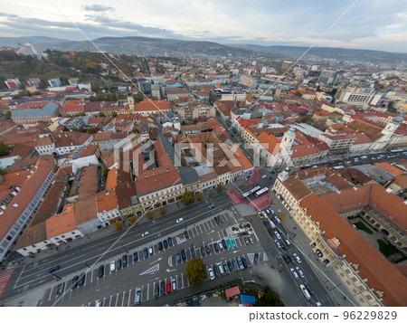 Panoramic view of the city of Cluj Napoca, Kolozsvar, Romania 96229829