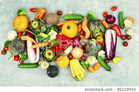 Healthy food, diet concept. Top view Healthy food, diet concept. Top view 96229958