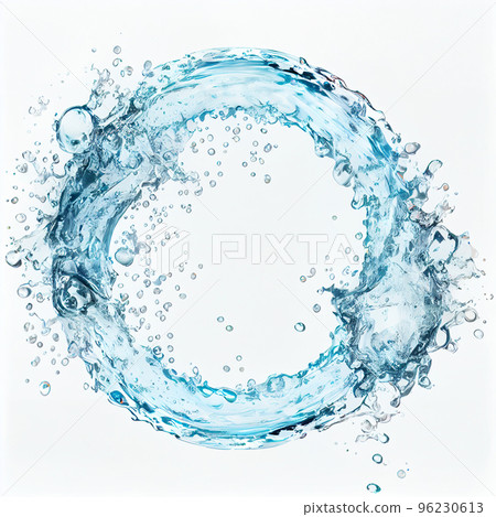 Cirle water splash of fresh water for package, advertising. Ecology concept. Cirle water splash of fresh water for package, advertising. Ecology concept. 96230613