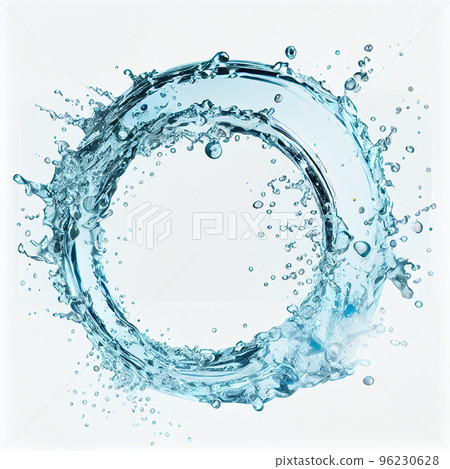 Cirle water splash of fresh water for package, advertising. Ecology concept. Cirle water splash of fresh water for package, advertising. Ecology concept. 96230628