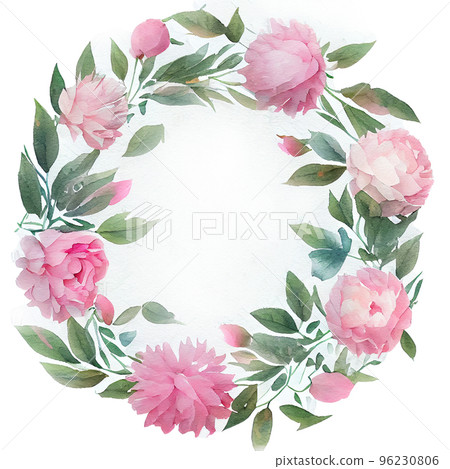 Silver sage and blush pink flowers design frame. Ivory beige and dusty rose, white peony, protea, ranunculus, eucalyptus. Wedding floral. Pastel watercolor background. Silver sage and blush pink flowers design frame. Ivory beige and dusty rose, white peony, protea, ranunculus, eucalyptus. Wedding floral. Pastel watercolor background. 96230806