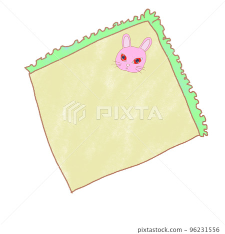 gauze handkerchief green rabbit 96231556