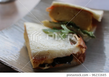 Egg Sandwich Egg Sandwich Sandwich Bread Bread Ears Café Egg Sandwich Set 96231685