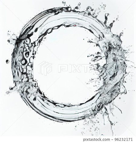 Cirle water splash of fresh water for package, advertising. Ecology concept. Cirle water splash of fresh water for package, advertising. Ecology concept. 96232171