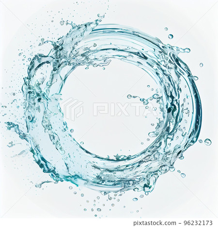 Cirle water splash of fresh water for package, advertising. Ecology concept. Cirle water splash of fresh water for package, advertising. Ecology concept. 96232173