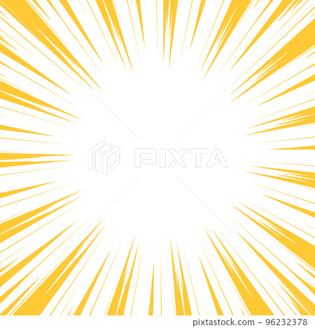 卡通風格的濃度線插圖素材 96232378