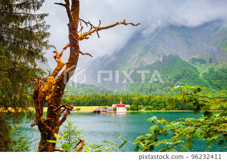 St. Bartholomew church at Konigssee Lake St. Bartholomew church at Konigssee Lake 96232411