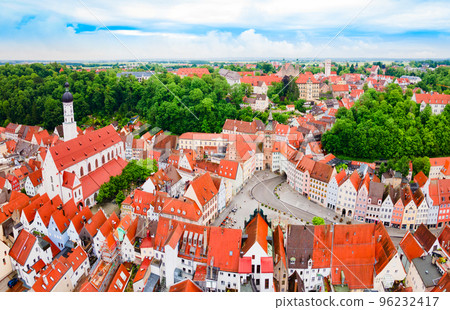 Landsberg am Lech aerial panoramic view 96232417