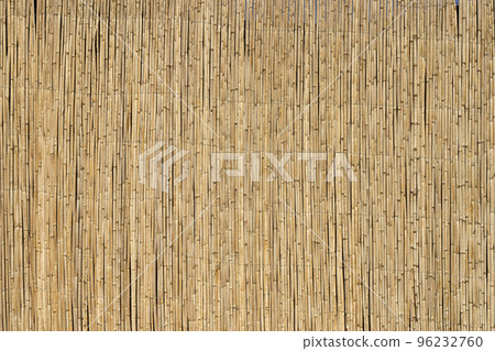 Bamboo background. Wooden texture bamboo plant on the decorative wall 96232760