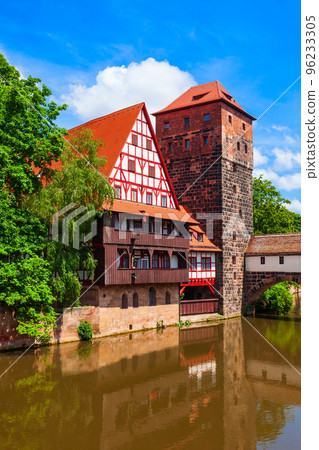 Nuremberg old town in Bavaria, Germany Nuremberg old town in Bavaria, Germany 96233305