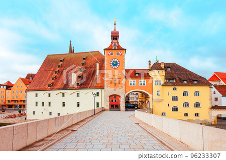 Bridge Tower or Brueckturm in Regensburg 96233307