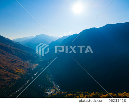 Mountains in Mount Elbrus region, Russia 96233418