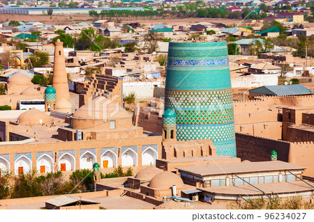 Kalta Minor Minaret aerial view, Khiva 96234027