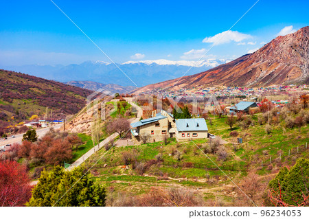 Chimgan ski resort town, Uzbekistan 96234053