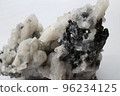 Quartz crystal Russia . Rock crystal druse. Crystal smoky quartz rauchtopaz  96234125
