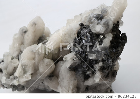 Quartz crystal Russia . Rock crystal druse. Crystal smoky quartz rauchtopaz  96234125