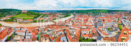 Wurzburg old town in Bavaria, Germany 96234451