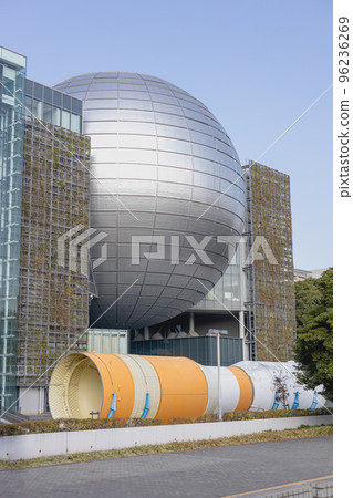Nagoya City Science Museum and the H2-B rocket on display 96236269