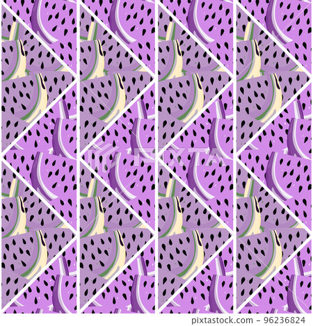 Creative skin endless wallpaper. Abstract watermelon slices mosaic seamless pattern. Creative skin endless wallpaper. Abstract watermelon slices mosaic seamless pattern. 96236824