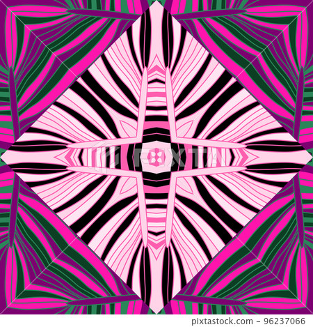 Abstract lines geometric ornament seamless pattern. Wave mosaic geometric endless wallpaper. Abstract lines geometric ornament seamless pattern. Wave mosaic geometric endless wallpaper. 96237066