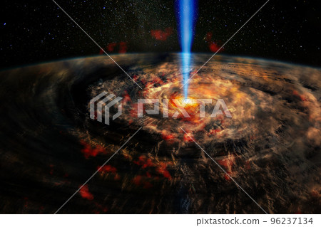 Destructive hurricane of an exploding catastrophic planet. Elements of this image furnished by NASA. Destructive hurricane of an exploding catastrophic planet. Elements of this image furnished by NASA. 96237134