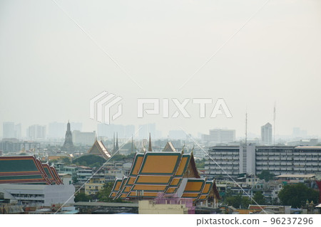 top view cityscape from building in Bangkok Thailand 96237296