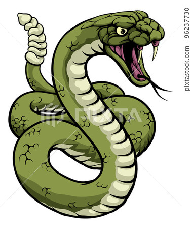 Rattlesnake Snake Animal Sport Team Cartoon Mascot Rattlesnake Snake Animal Sport Team Cartoon Mascot 96237730