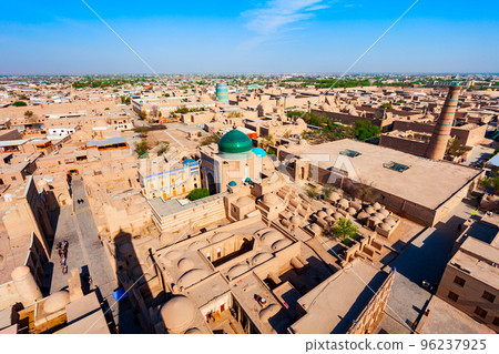 Itchan Kala aerial panoramic view, Khiva Itchan Kala aerial panoramic view, Khiva 96237925
