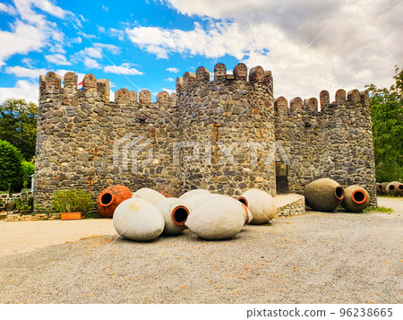 Kvevri clay winemaking pots in Georgia 96238665