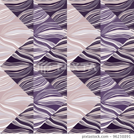 Psychedelic kaleidoscope seamless pattern. Geometric abstract mosaic ornament 96238891