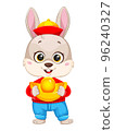 Cartoon character rabbit. Cute bunny. 96240327