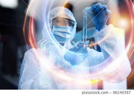 Medical science laboratory. Concept of bacteria research against covid-19 coronavirus Medical science laboratory. Concept of bacteria research against covid-19 coronavirus 96240387