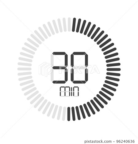 Stopwatch digital timer. Countdown clock and digital numbers. Stopwatch digital timer. Countdown clock and digital numbers. 96240636
