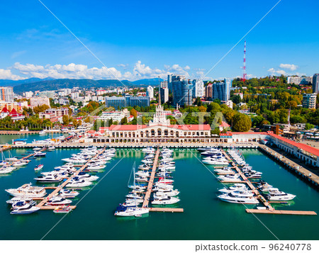 Sochi aerial panoramic view, Russia 96240778