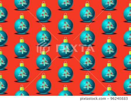 Bright attractive Christmas toy, seamless vector pattern Bright attractive Christmas toy, seamless vector pattern 96240883