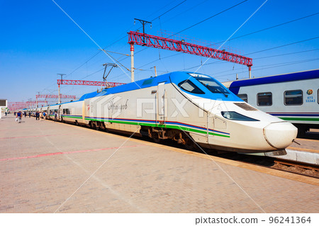 Afrosiyob or Afrosiab train, Bukhara station Afrosiyob or Afrosiab train, Bukhara station 96241364