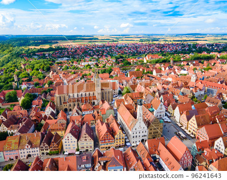 Rothenburg ob der Tauber aerial view 96241643