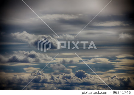wonderful clouds against the warm sky 96241746